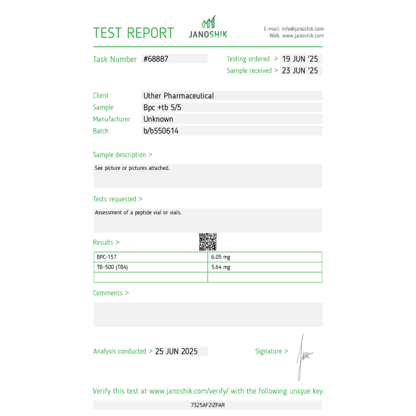 BPC-157 5mg & TB-500 5mg